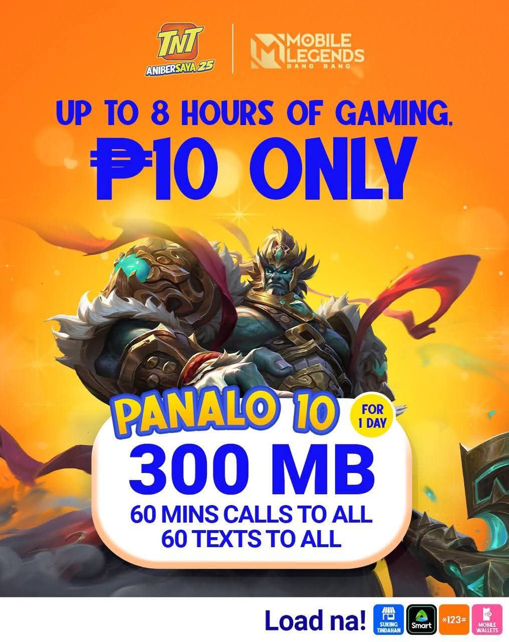 TNT lets you enjoy 8 hours of Mobile Legends for only P10 – The Chikkaness